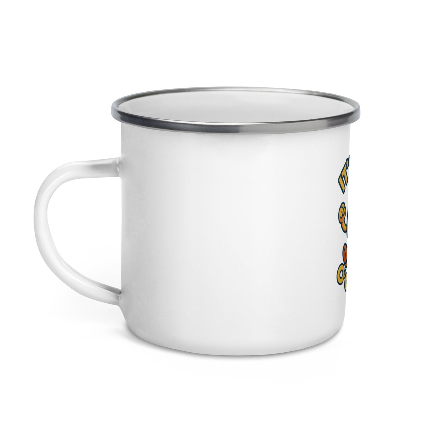 Enamel Mug - White - 12oz - Left