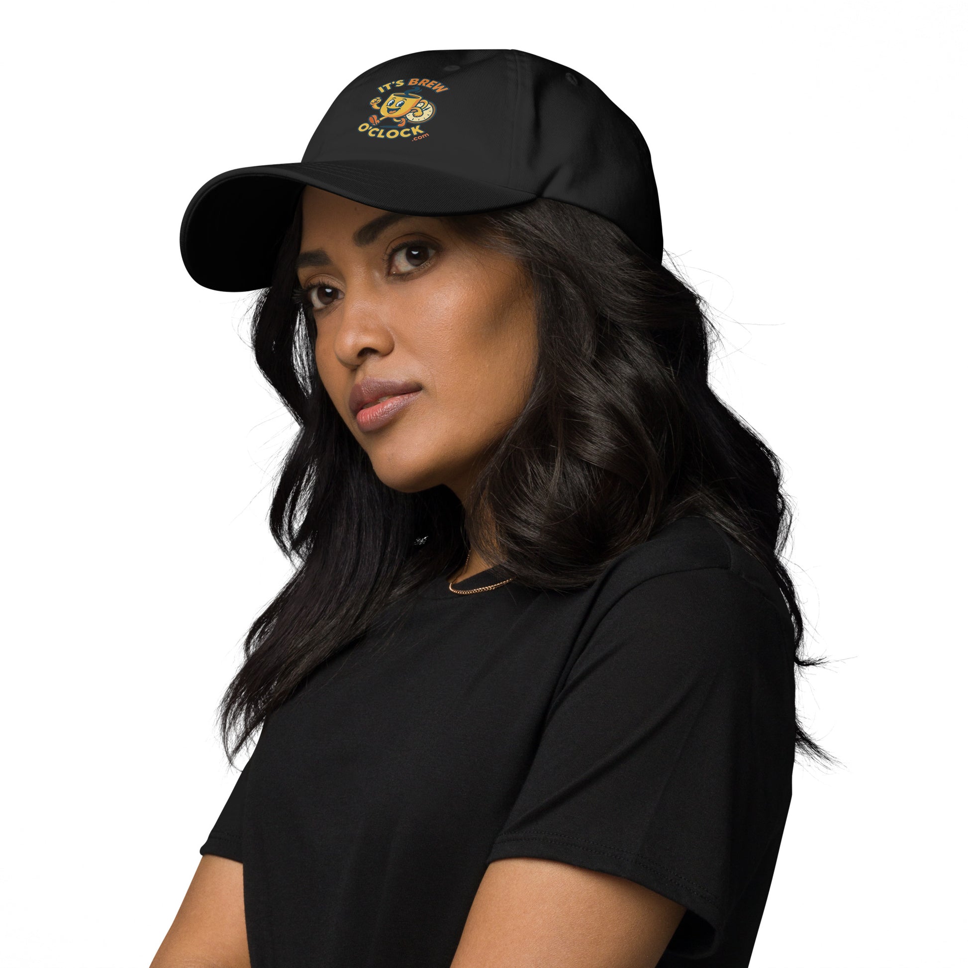 Classic Dad Hat  - Black - Left