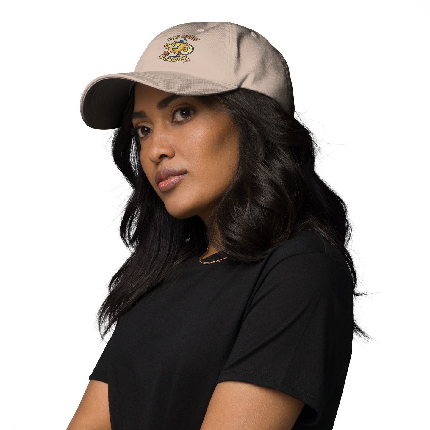Classic Dad Hat  - Stone - Left