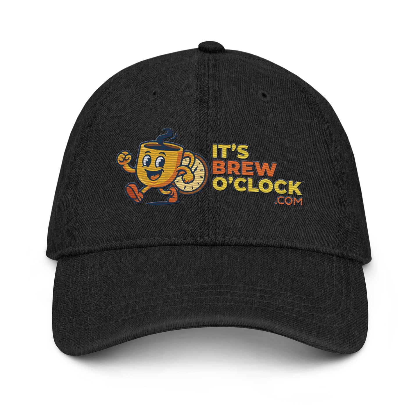 Denim Hat - Black - Front