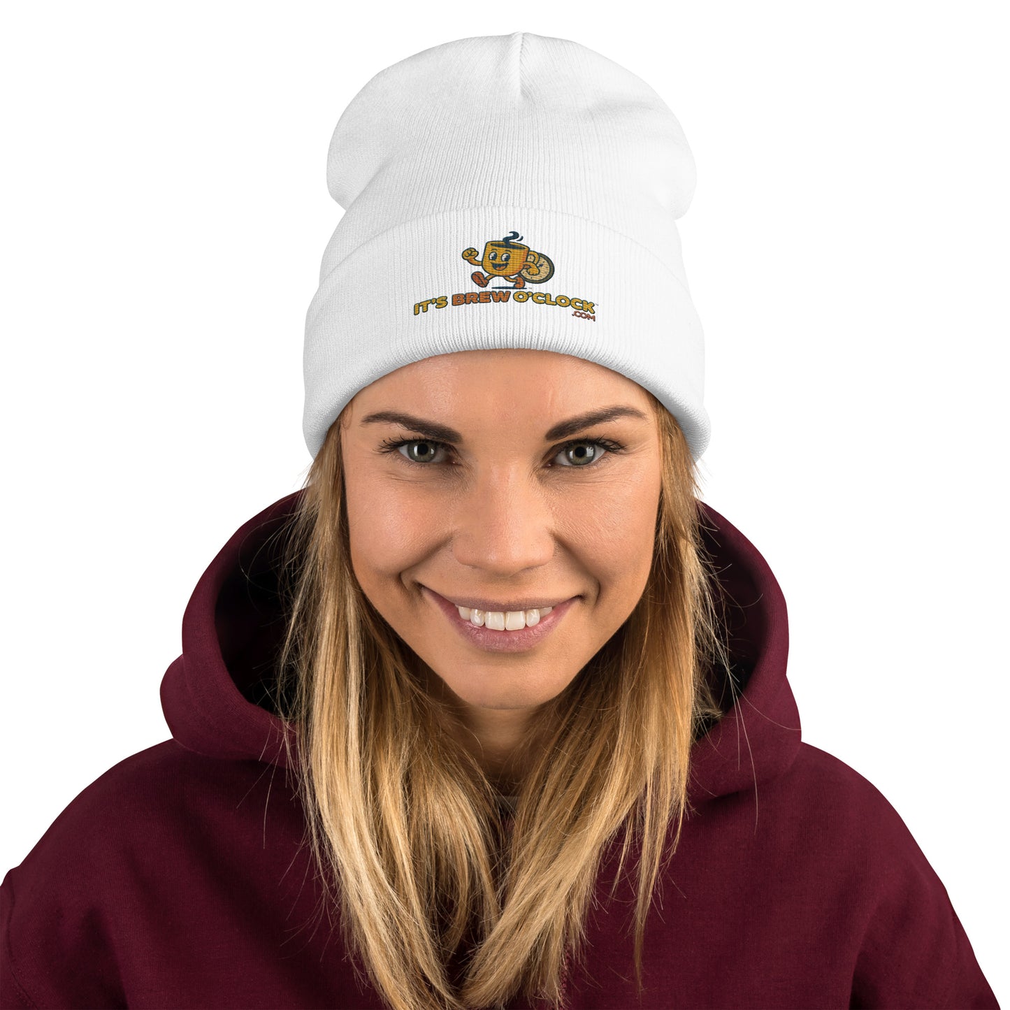 Knit Beanie - White