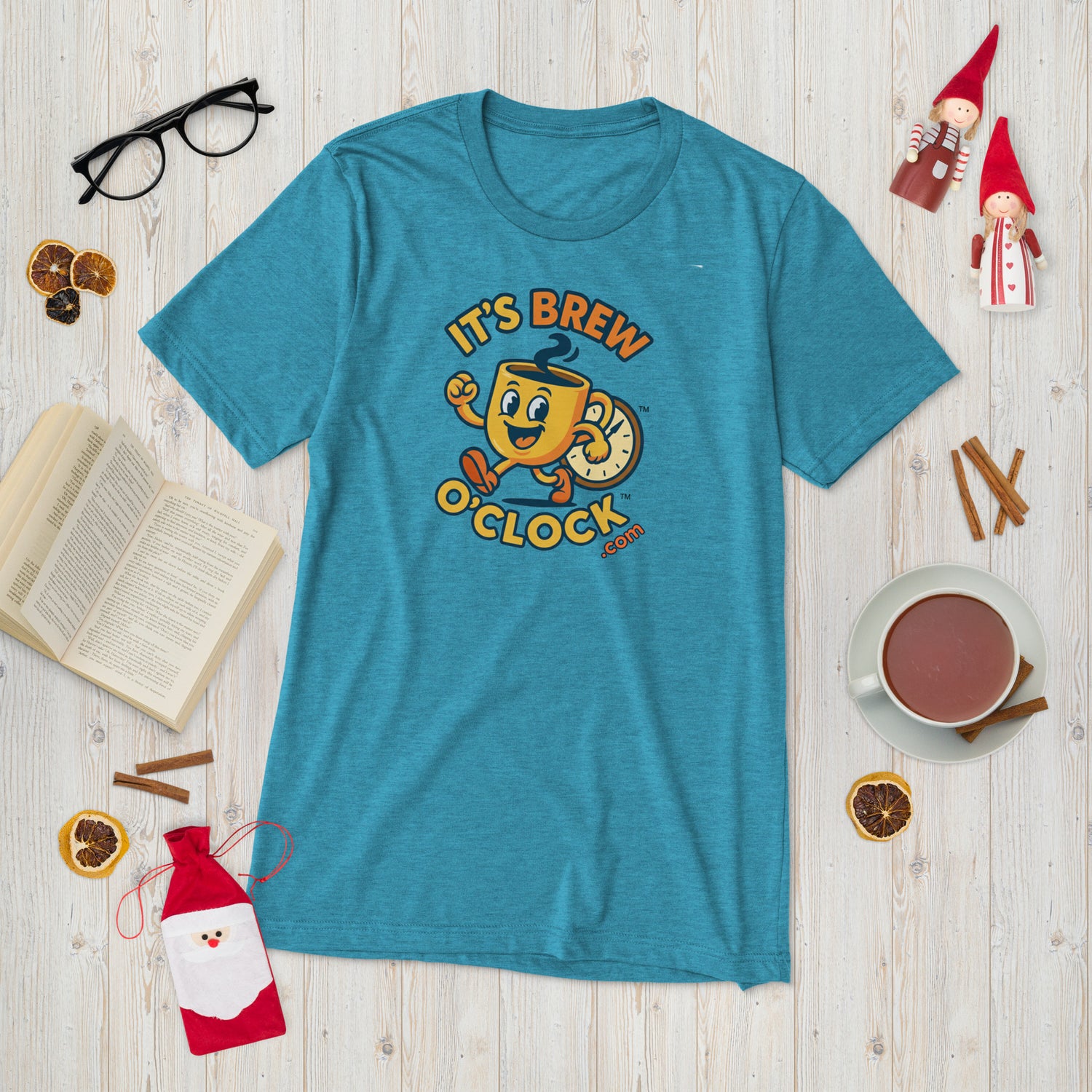 Short Sleeve T-Shirt - Pre-Shrunk - Aqua Triblend