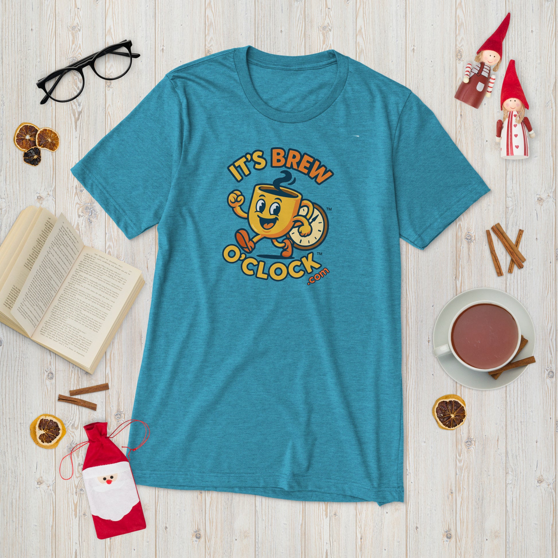 Short Sleeve T-Shirt - Pre-Shrunk - Aqua Triblend