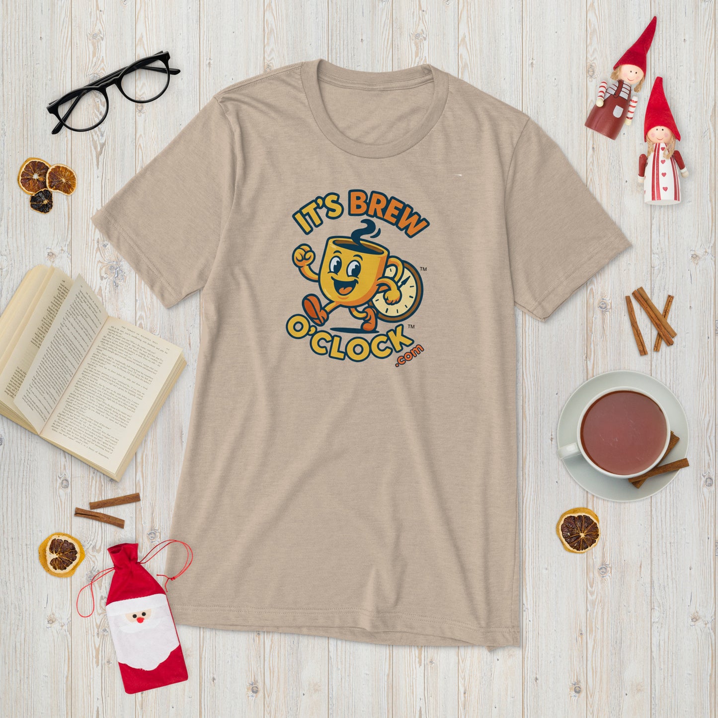 Short Sleeve T-Shirt - Pre-Shrunk - Tan TriBlend