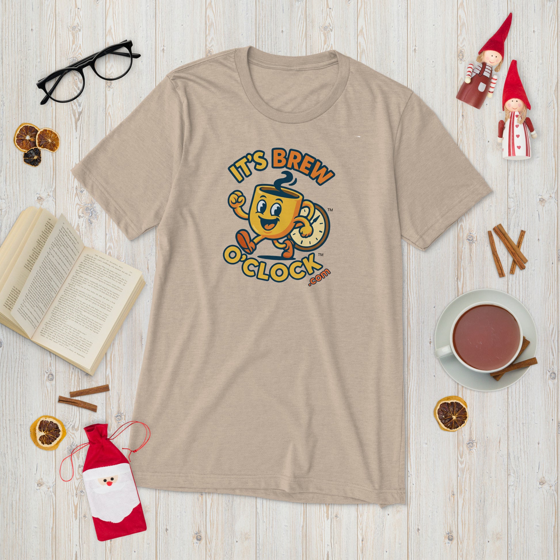 Short Sleeve T-Shirt - Pre-Shrunk - Tan TriBlend