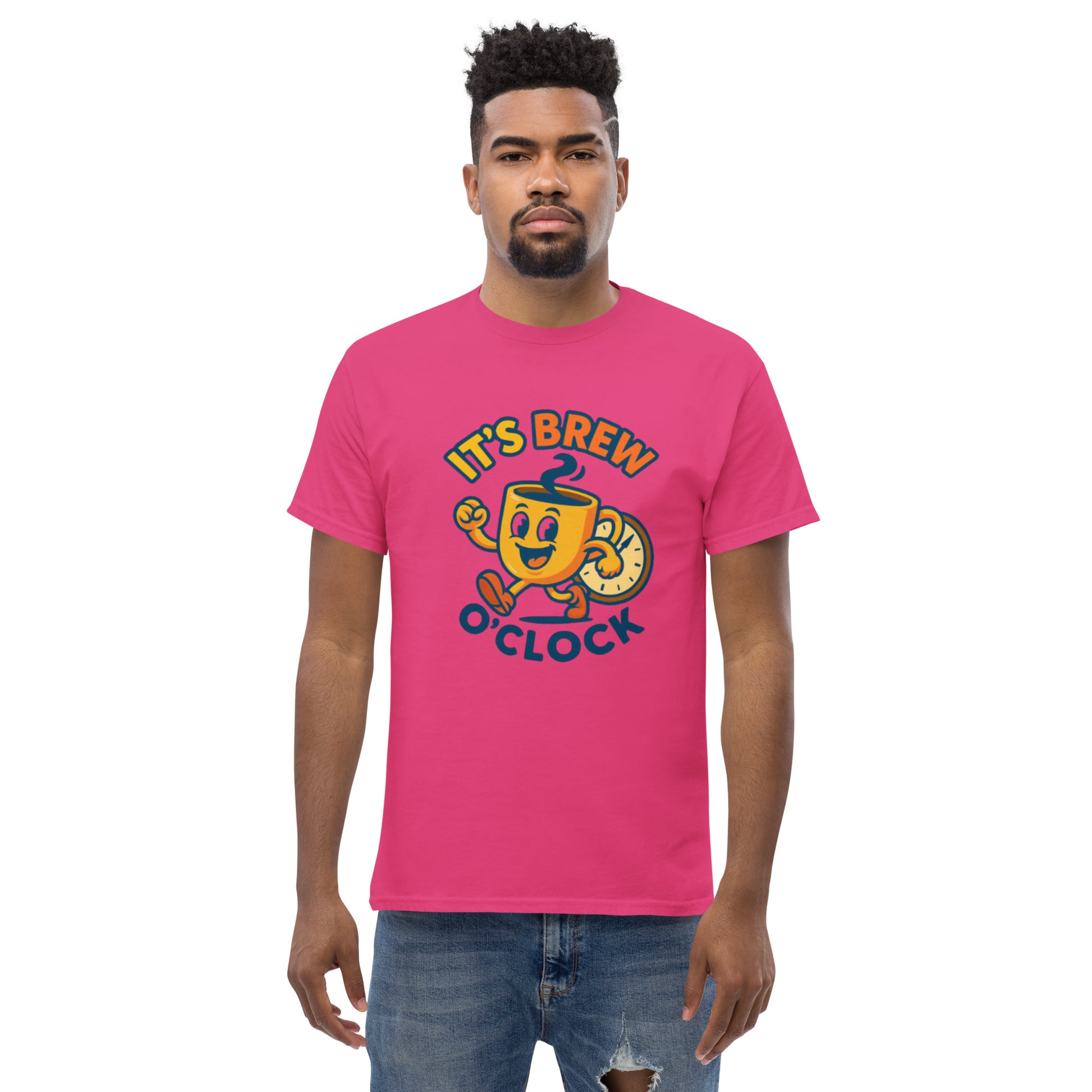 Unisex Classic Tee - 100% Cotton -Heliconia - Front