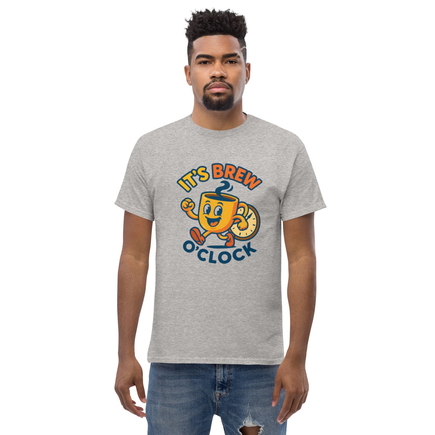 Unisex Classic Tee - 100% Cotton - Sport Grey - Front