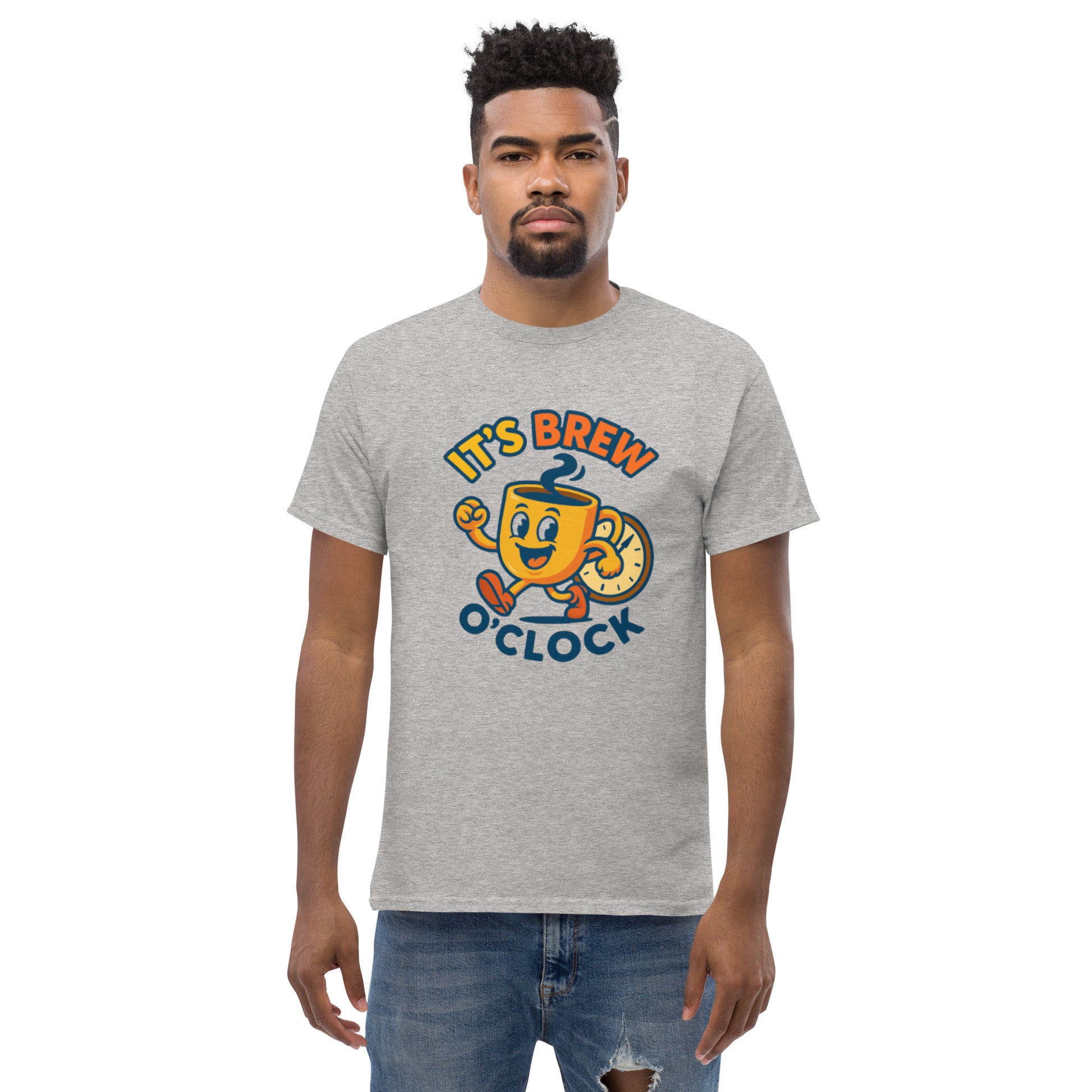 Unisex Classic Tee - 100% Cotton - Sport Grey - Front