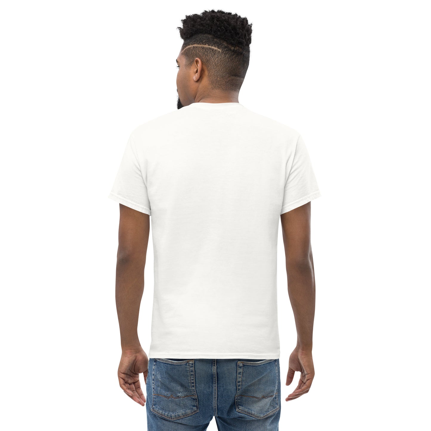 Unisex Classic Tee - 100% Cotton - White - Back
