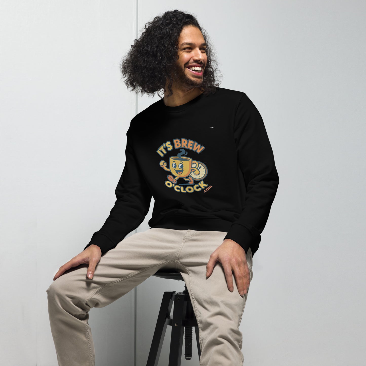 Unisex Sweatshirt - Organic Cotton/Polyester - Black