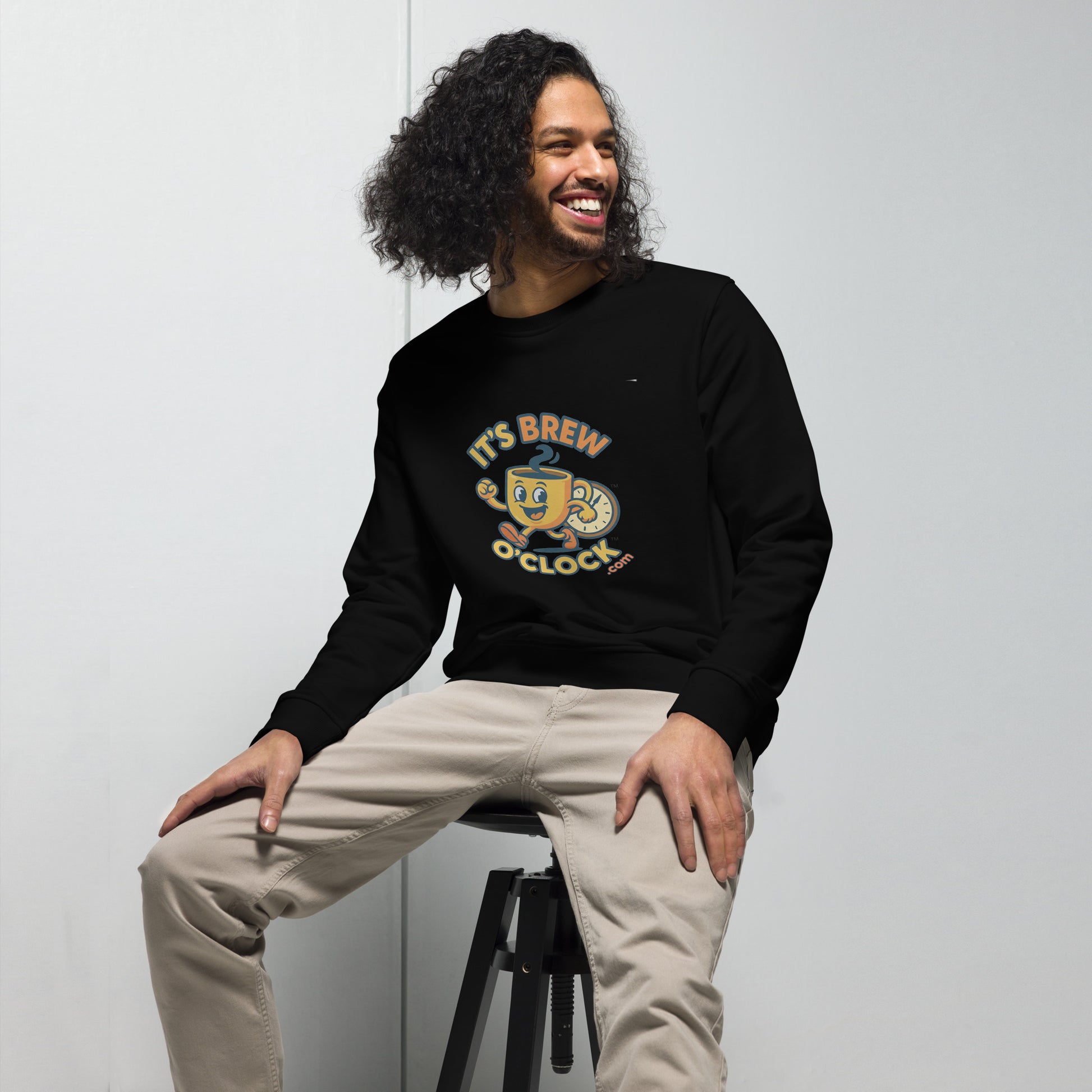 Unisex Sweatshirt - Organic Cotton/Polyester - Black