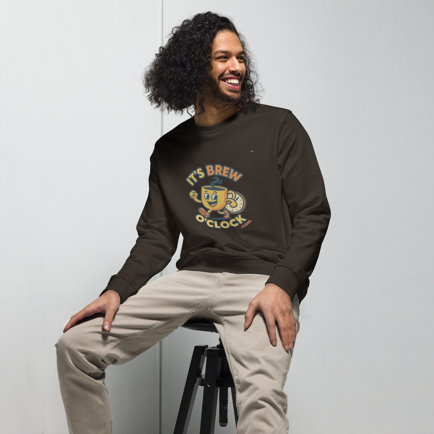 Unisex Sweatshirt - Organic Cotton/Polyester - Deep Charcoal