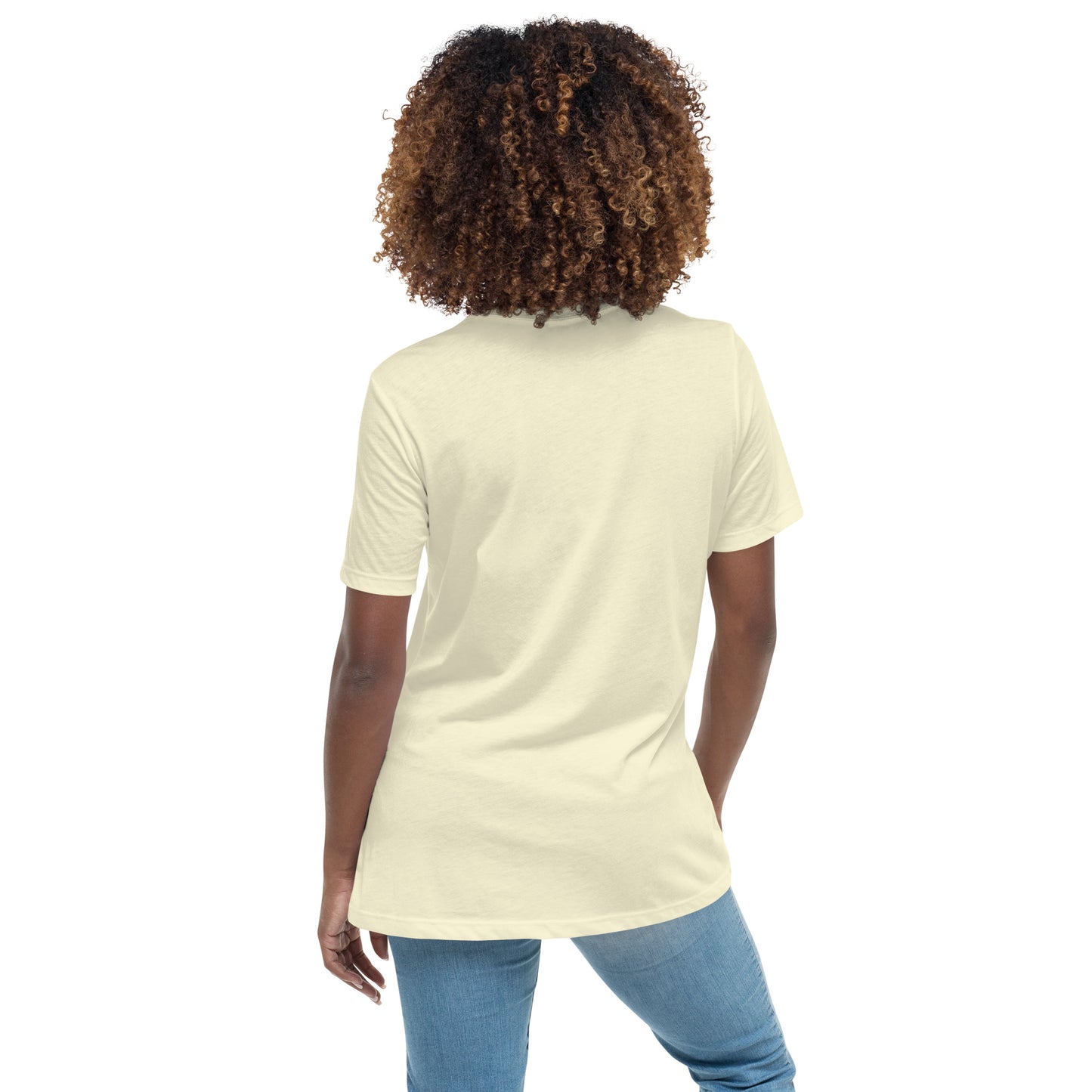 Women's Relaxed T-Shirt - Pre-Shrunk - Citron - Back - No Logo