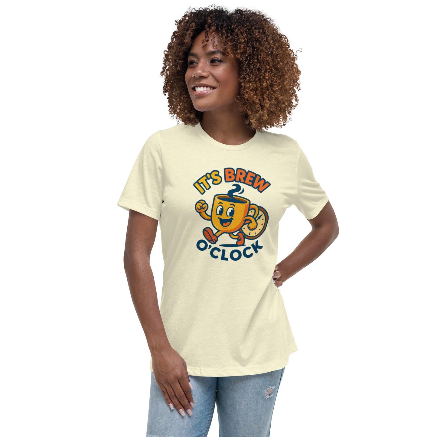 Women's Relaxed T-Shirt - Pre-Shrunk - Citron - Front