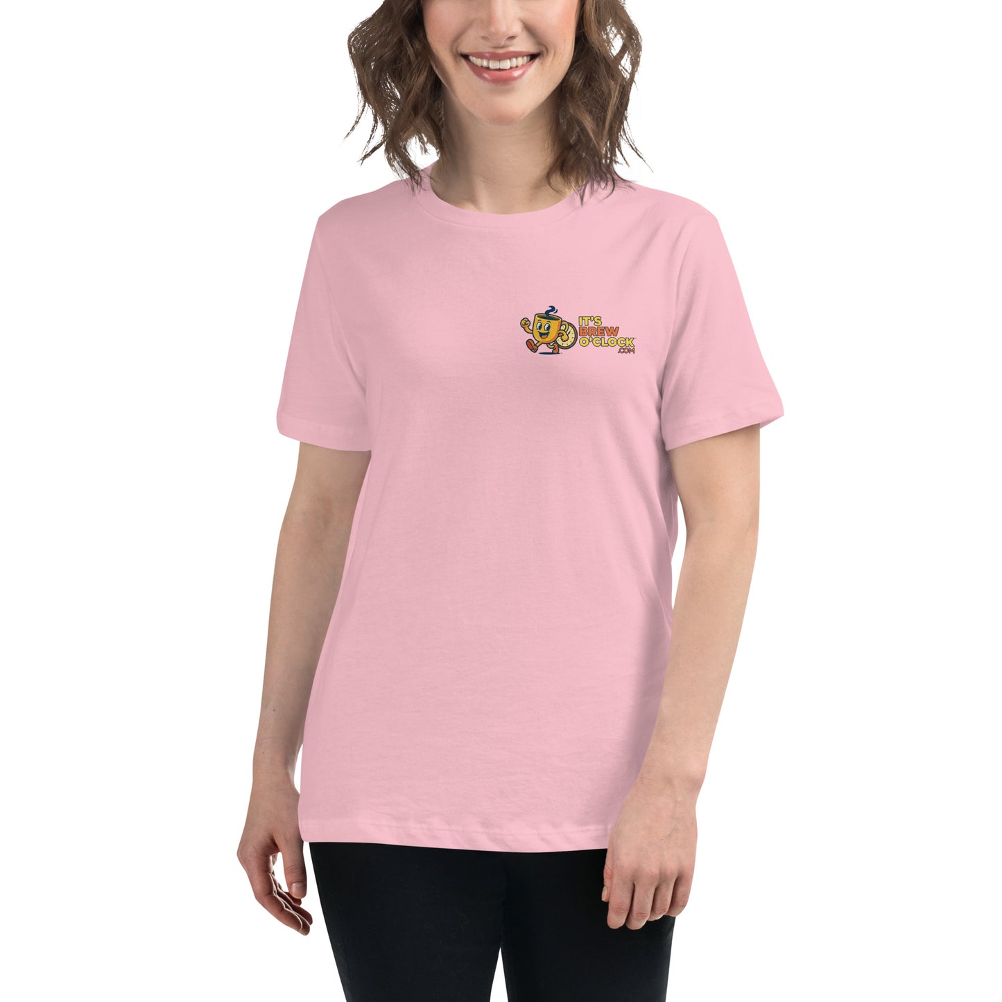 Women's Relaxed T-Shirt - Pre-Shrunk - Pink - Front