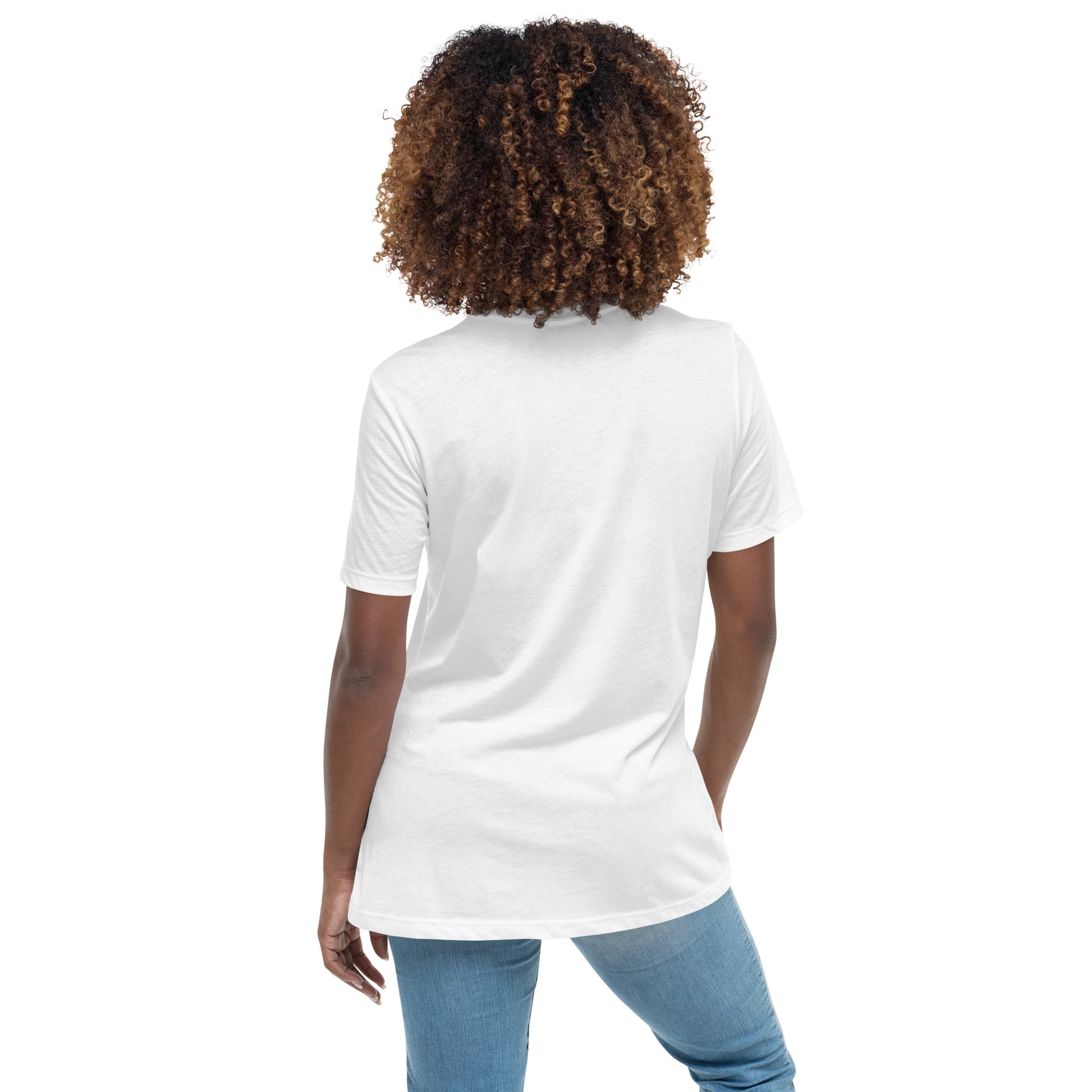 Women's Relaxed T-Shirt - Pre-Shrunk - White - Back - No Logo