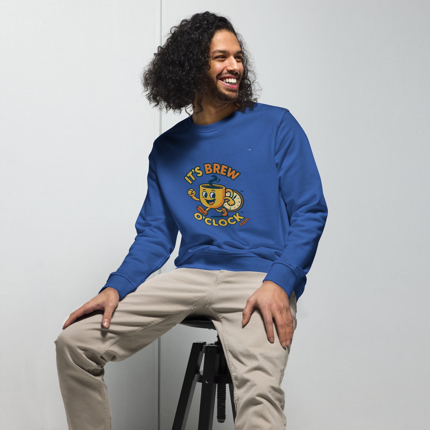 Unisex Sweatshirt - Organic Cotton/Polyester - Royal Blue